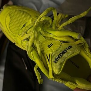 Balenciaga Fluorescent Yellow Athletic Shoes ( Located in Washington DC, 2002 )